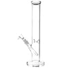 Clear Straight Tube Glass Bong - 14IN